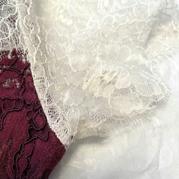 Sandro Paris Tri-Tone Lace Dress Size 1 US S - Picture 13 of 16